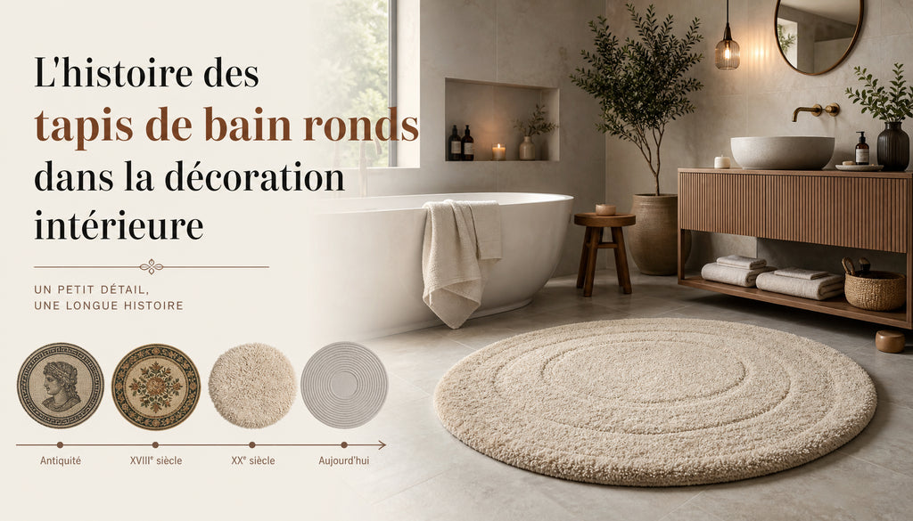 Tapis de bain rond