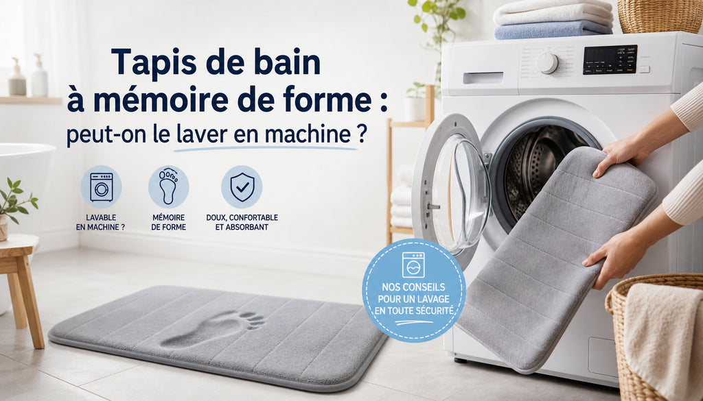 Tapis de bain a memoire de forme