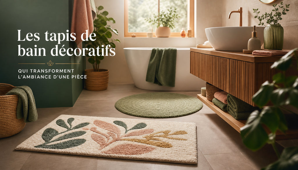 Tapis de bain decoratif
