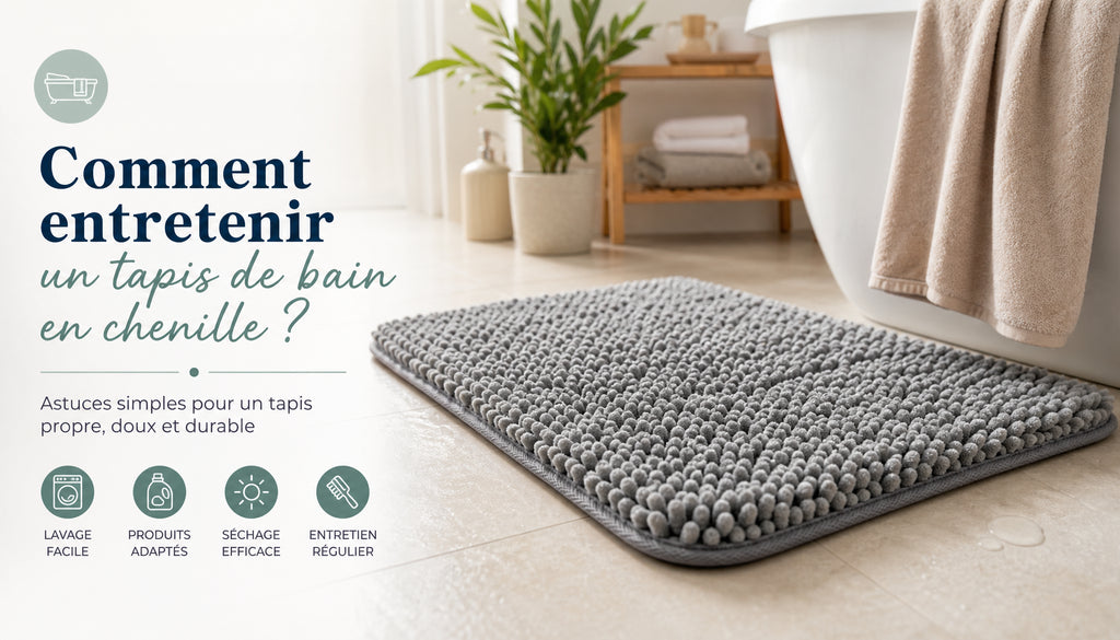 Tapis de bain chenille