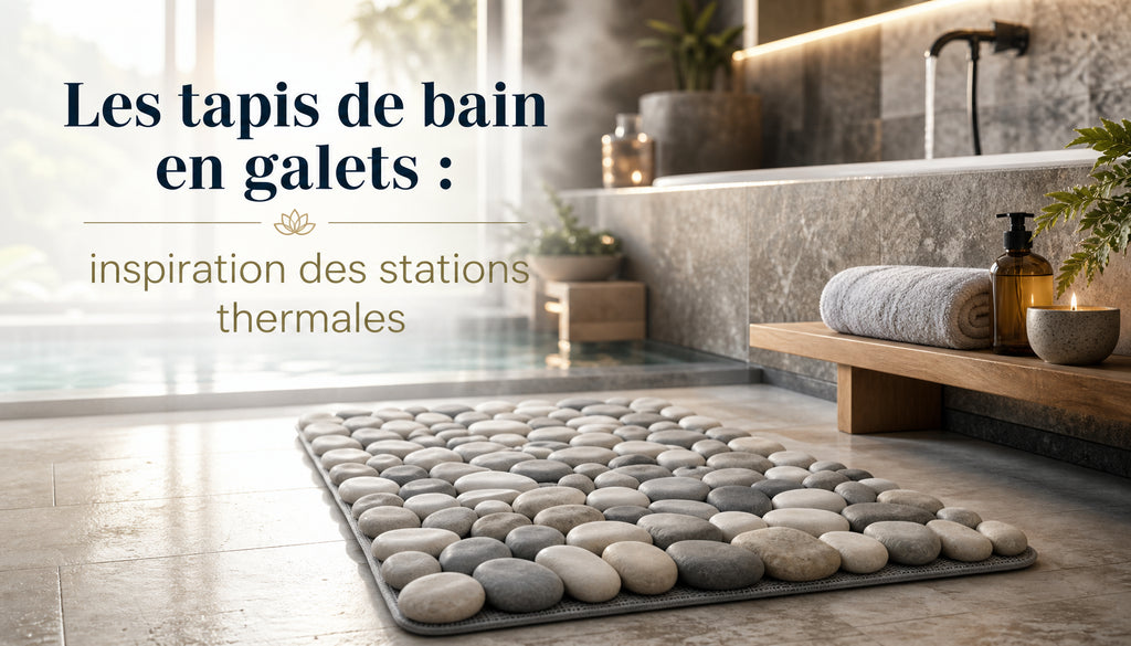 Tapis de bain galets