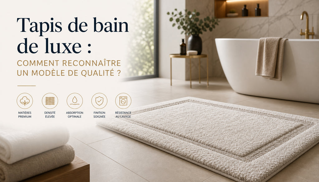 Tapis de bain luxe