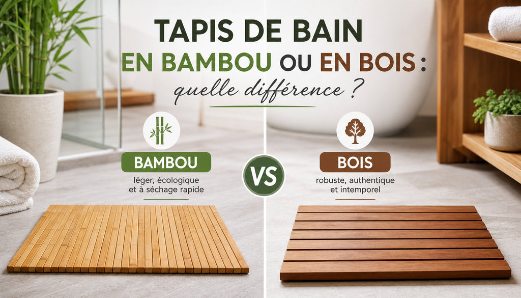 Tapis de bain en bambou