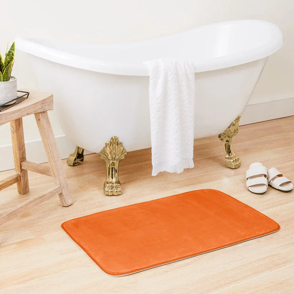 tapis-salle-de-bain-orange