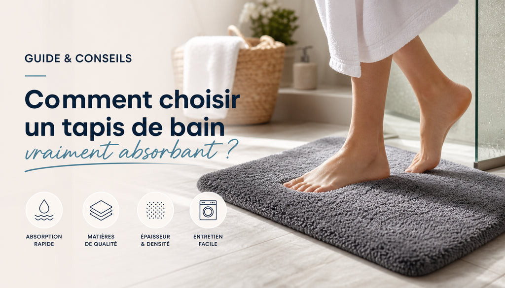 Tapis de bain absorbant