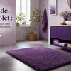 Tapis de bain violet
