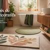 Tapis de bain decoratif