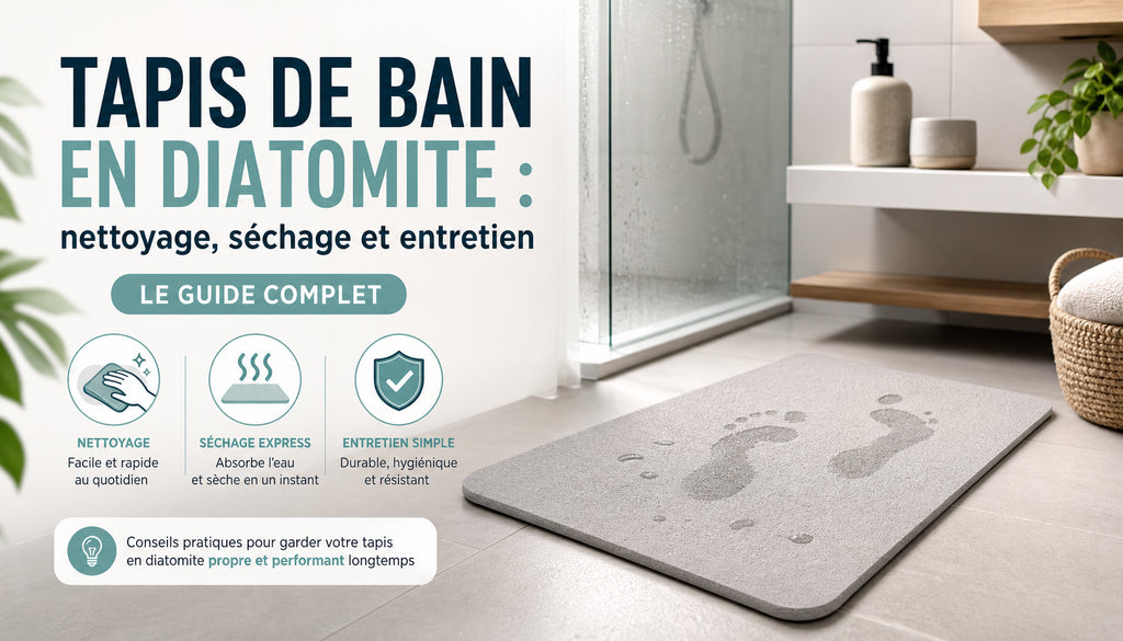 Tapis de bain diatomite