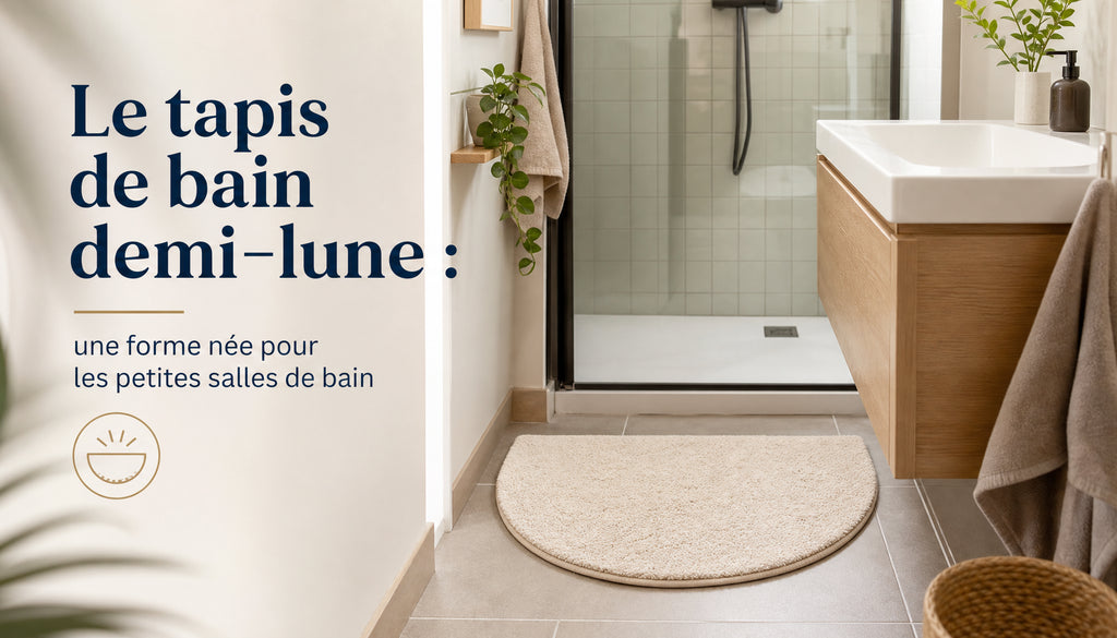 Tapis de bain demi lune