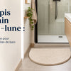 Tapis de bain demi lune
