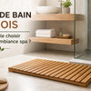 Tapis de bain en bois