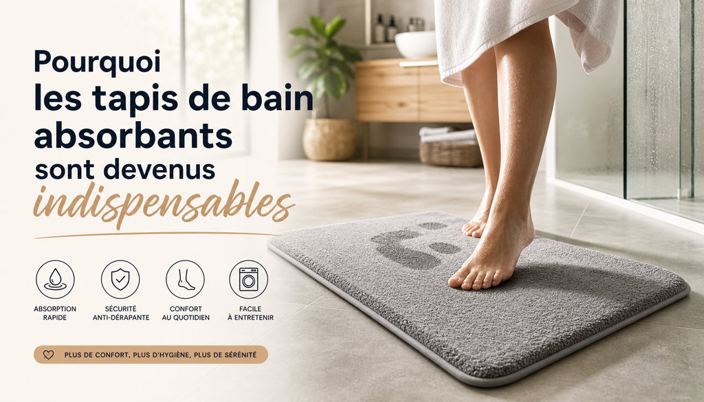 Tapis de bain absorbant