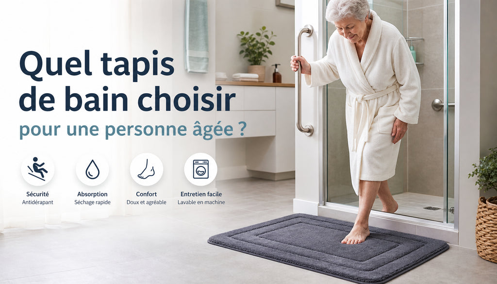 Tapis de bain pour personnes agees
