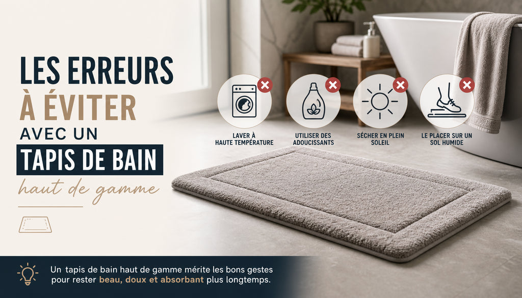 Tapis de bain haut de gamme