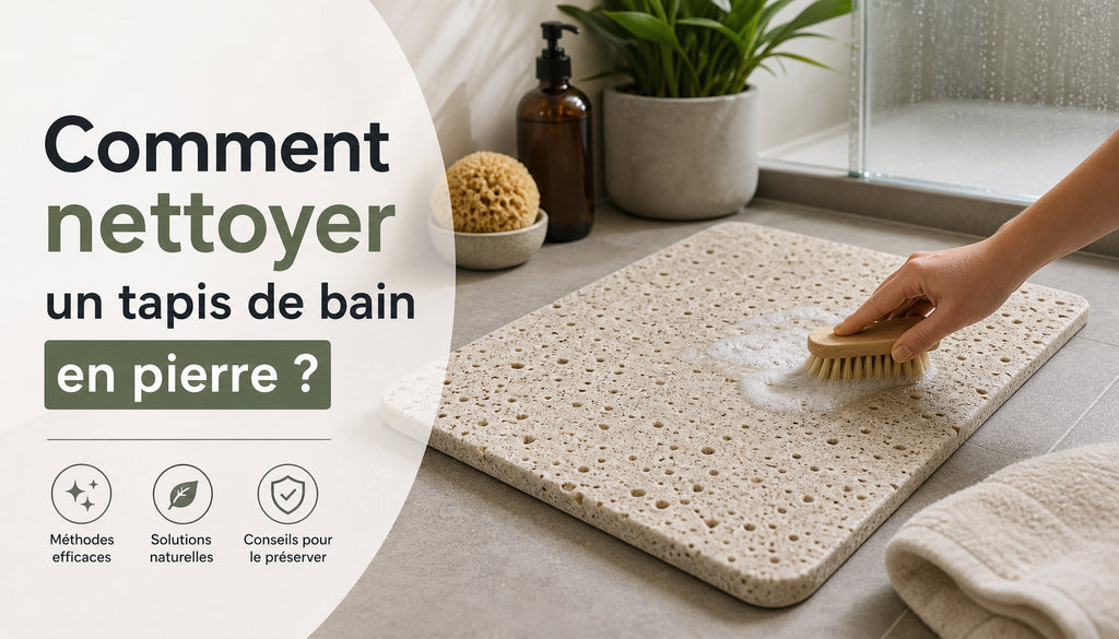 Tapis de bain en pierre