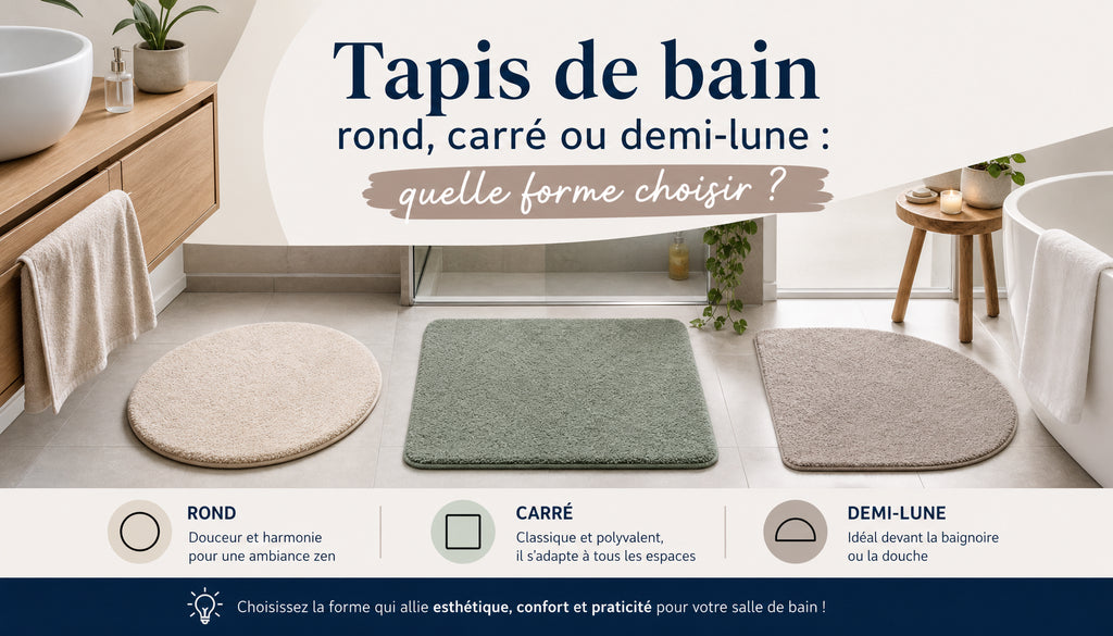 Tapis de bain rond