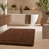 Tapis de bain marron