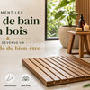 Tapis de bain en bois