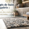 Tapis de bain galets