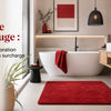 Tapis de bain rouge