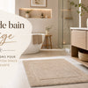 Tapis de bain beige