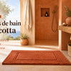Tapis de bain terracotta