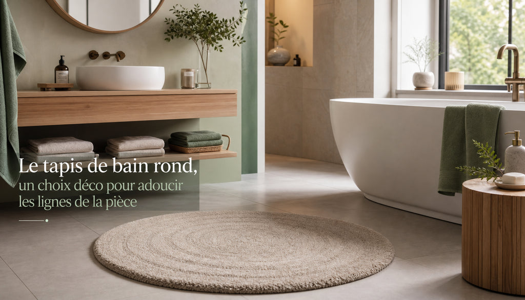 Tapis de bain rond