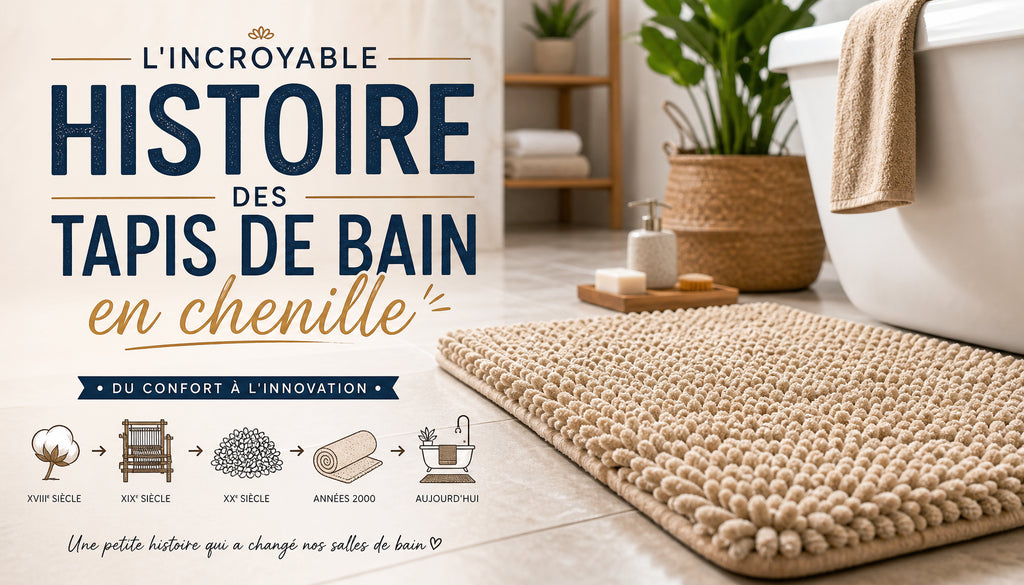 Tapis de bain chenille