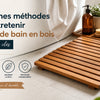 Tapis de bain en bois
