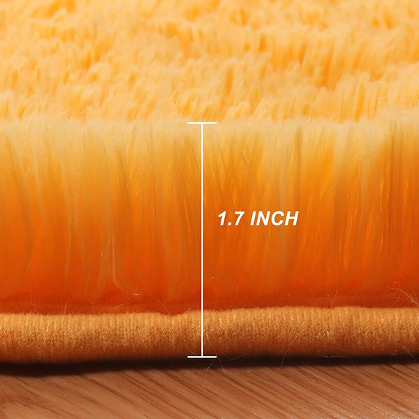 tapis-de-bain-rond-orange