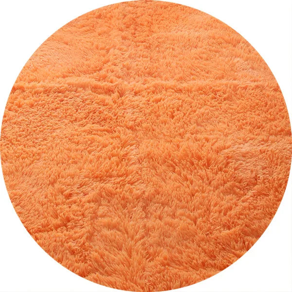 tapis-de-bain-rond-orange