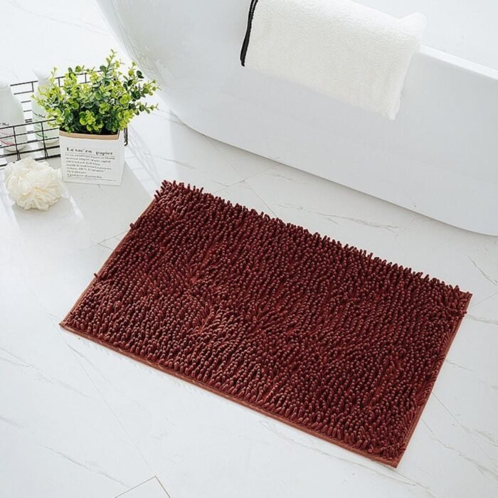 Tapis de Bain Chenille Marron 956