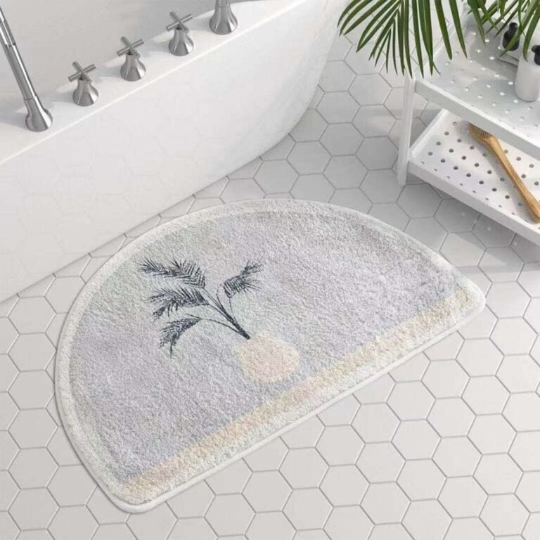 Tapis De Bain Demi Lune Gris 455